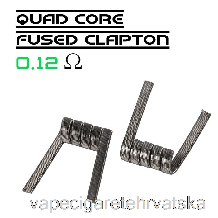 Vape Hrvatska Wotofo Comp žica - Gotove Zavojnice 0.12 Ohm Quad Core Spojeni Clapton - Pakiranje Od 10